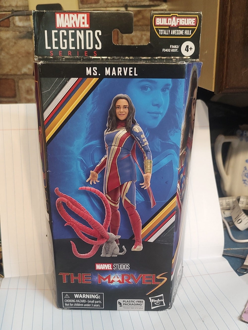 Marvel Ms. Marvel Action Figure - With A Hulk Build A Figure NIB